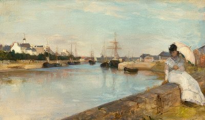 Havnen i Lorient. 1869 af Berthe Morisot