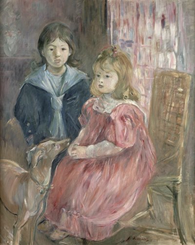 Dobbeltportræt af Charley og Jeannie Thomas, børn af kunstnerens fætter, Gabriel Thomas, 1894 af Berthe Morisot