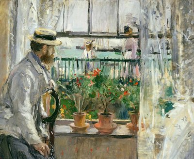 Eugène Manet på Isle of Wight, 1875 af Berthe Morisot