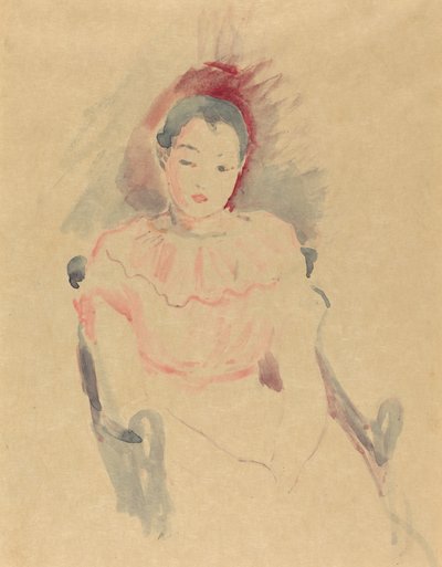 Siddende pige af Berthe Morisot