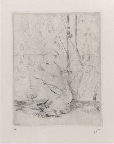 Gås, 1889. af Berthe Morisot