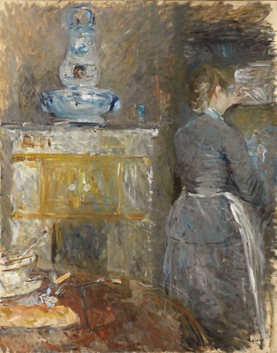 I Spisestuen; I spisestuen, 1880 af Berthe Morisot
