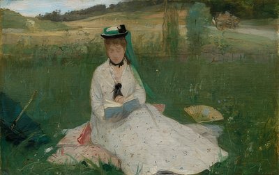 Læsning. 1873 af Berthe Morisot