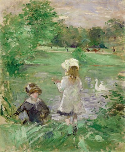 Ved søen, 1883 af Berthe Morisot