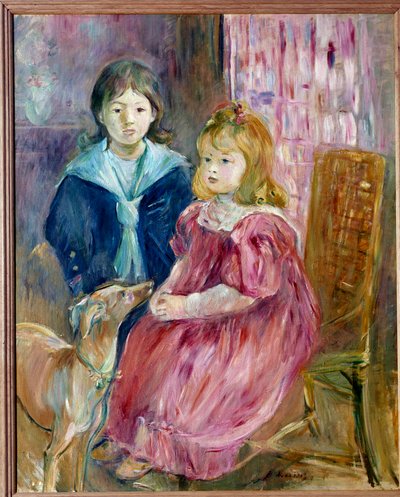 Portræt af Gabriel Thomas børn, maleri af Berthe Morisot af Berthe Morisot