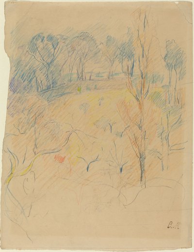 Forårslandskab, ca. 18901891. af Berthe Morisot