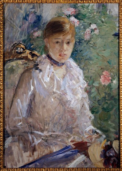 Sommer eller portræt af pigemaleri af Berthe Morisot af Berthe Morisot