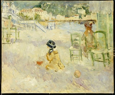 Stranden i Nice, 1882 af Berthe Morisot