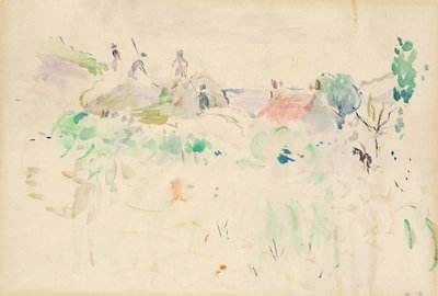 Høstakkene i Jersey, 1886 af Berthe Morisot