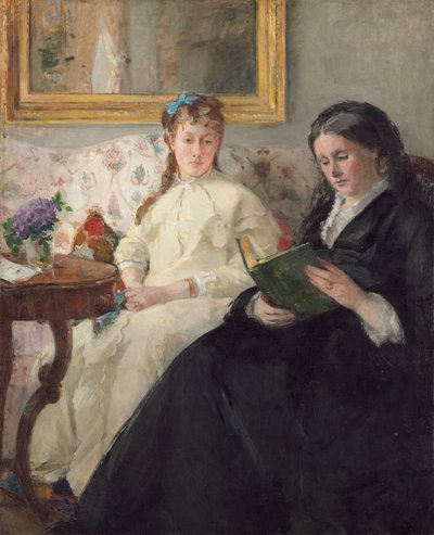 Kunstnerens mor og søster af Berthe Morisot