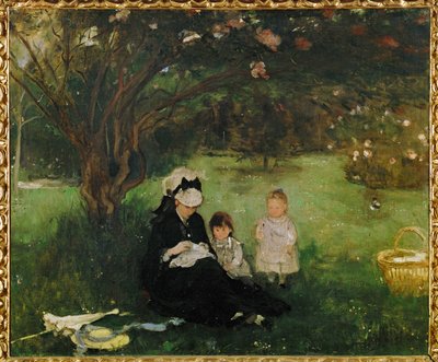 Syrenerne ved Maurecourt (maleri på lærred) af Berthe Morisot
