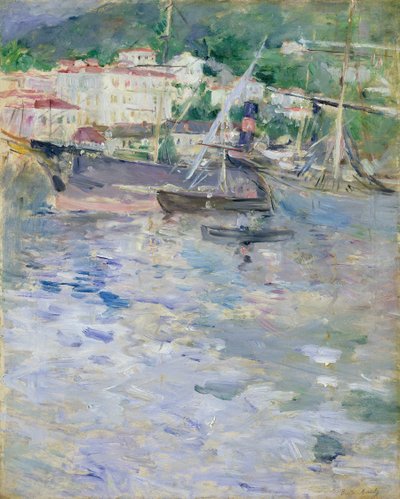 Havnen i Nice af Berthe Morisot