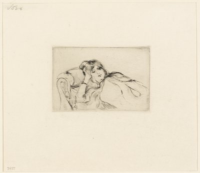 Ung kvinde i hvile af Berthe Morisot