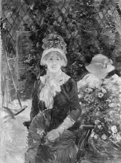 Ung kvinde i en have af Berthe Morisot