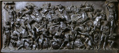 Battle between Romans and Barbarians (bronze) - Battle of the Romans and Barbarians (Battle of the Horsemen). Bronze reliefstrømper lavet af Bertoldo di Giovanni (1420-1491) af Bertoldo di Giovanni