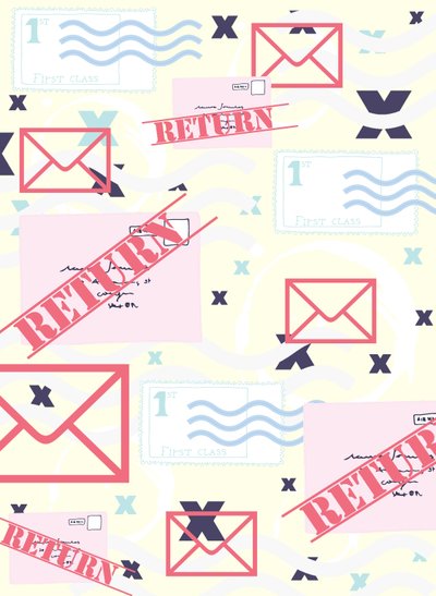 Return to Sender, 2015 (illustration, digital) af Beth Travers