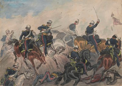 3rd Light Dragoons ved Ferozeshah af Bethune Donald Grant