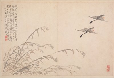 Album med kalligrafi og malerier, 1700-tallet. af Bian Shoumin