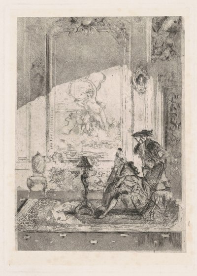 Violinlektionen Violinlektionen, ca. 1874. af Bianchi Mose