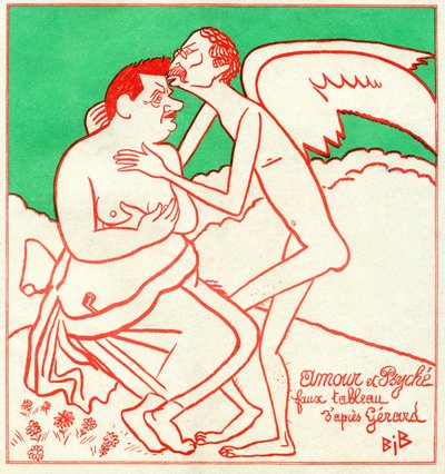 Edouard Herriot ja Leon Blum elokuvassa "Le Charivari" af Bib (1856 1946)