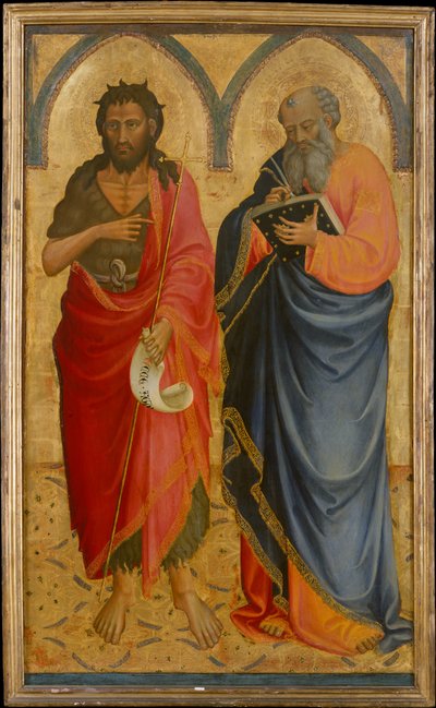 Heilige Johannes der Täufer und Matthäus af Bicci di Lorenzo