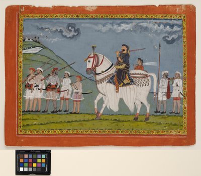 Kunwar Dhan Singh på sin fregnede hest af Bijna Bijna