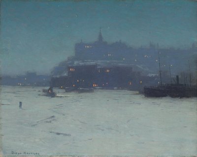 Quebec fra havnen, ca. 1910 af Lowell Birge Harrison