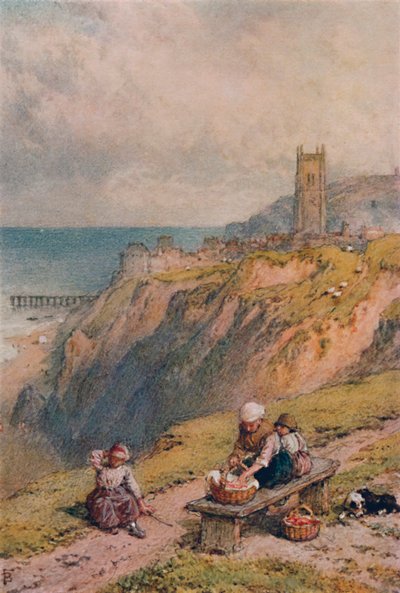 Udsigt over Cromer, 1800-tallet, 1935 af Birket Foster