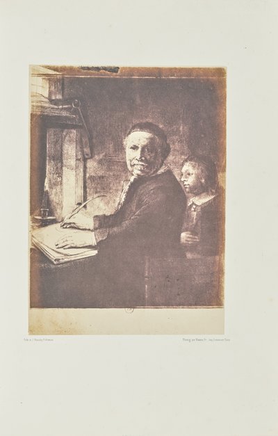 [Lieven Willemsz. van Coppenol, skrivemester: den mindre plade]. af Bisson Frères