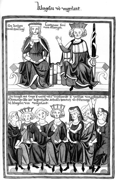Kongressen i Wartburg, 1400-tallet 1849. af Bisson and Cottard