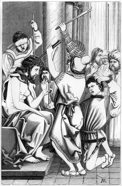 The Mocking of Christ, 1500-tallet 1849. af Bisson and Cottard