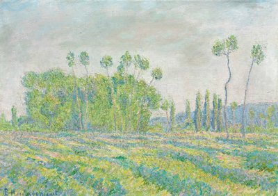 Fransk:  Giverny, Peupliers des Ajoux af Blanche Hoschede Monet