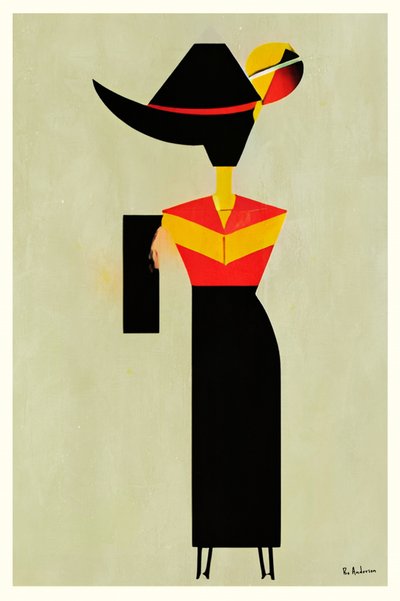 Moderne modefigur af Bo Anderson