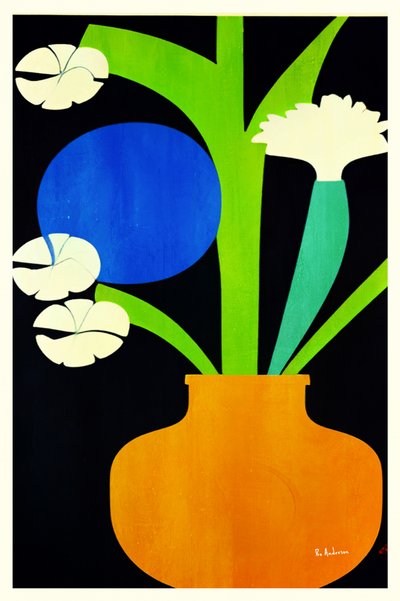 Moderne blomstervaser af Bo Anderson