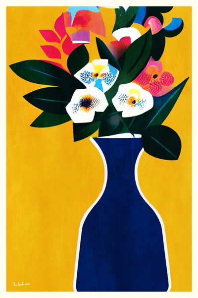 Farverigt blomsterarrangement af Bo Anderson