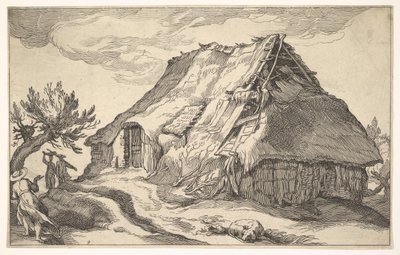 Landskab med stuehus, 1613. af Boetius Adams Bolswert