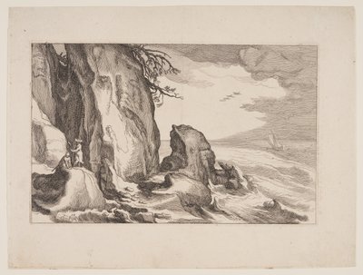 Planche 19, fra Landskaber med bondegårde af Boetius Adams Bolswert