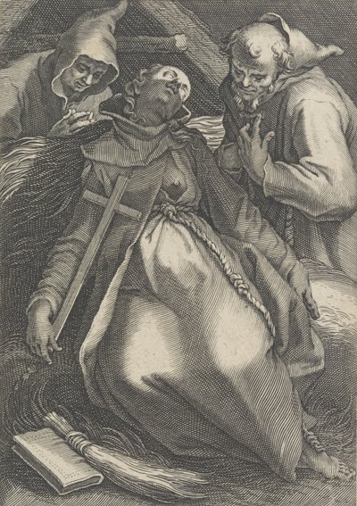 Sancta Euphrolyna, fra serien Female Eremits, 1600-1633 af Boetius Adams Bolswert