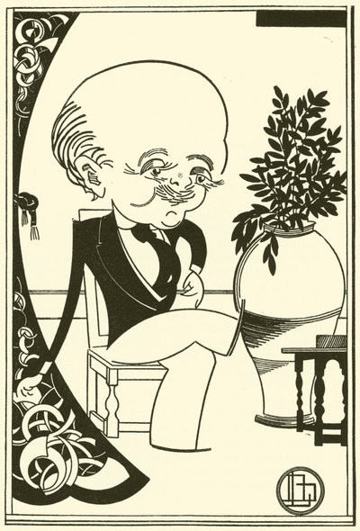 Max Beerbohm (litografi) af Bohun Lynch