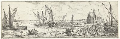 Mislykket angreb på Fort Kallo, 1638 af Bonaventura Peeters (I)