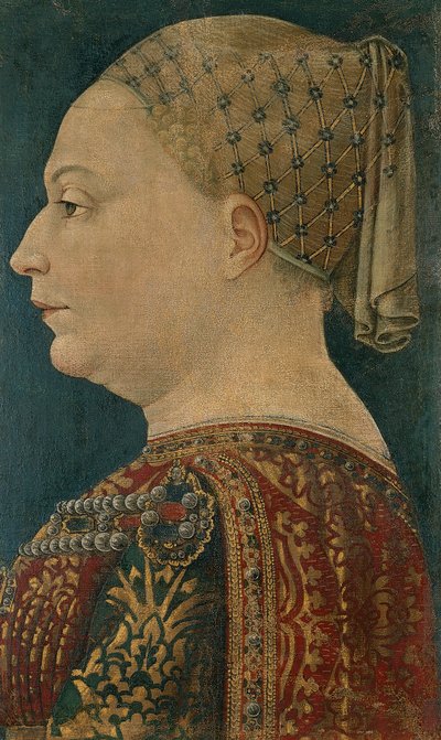Portræt af Bianca Maria Visconti (Settimo Pavese af Bonifacio (attr.) Bembo