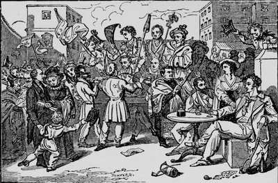 Et falsk valg i Kings Bench Prison, c1828, 1912 af Bonner