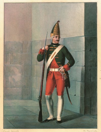 Grenader fra Izmailovsky-regimentet i 1762, slutningen af 1830