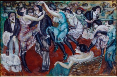 ""Singing Cafe"" (Singing Cafe) - Maleri af Boris Dmitrievich Grigoriev (1886-1939) af Boris Dmitrievich Grigoriev