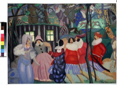 The Conquerors (The Conquerors). Værk af Boris Dmitrievich Grigoriev (1886-1939), gouache på pap af Boris Dmitrievich Grigoriev