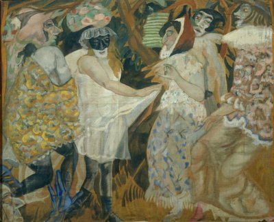 Maskerade, 1913-1914 af Boris Dmitrievich Grigoriev