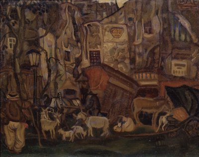 Gamle Paris, 1913 af Boris Dmitrievich Grigoriev