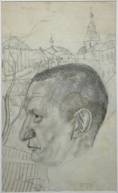 Portræt af Alexander Kerensky 1881-1970, 1924 af Boris Dmitrievich Grigoriev