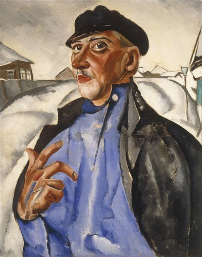 Portræt af Vaska Pepel (Underverdenen) af Boris Dmitrievich Grigoriev