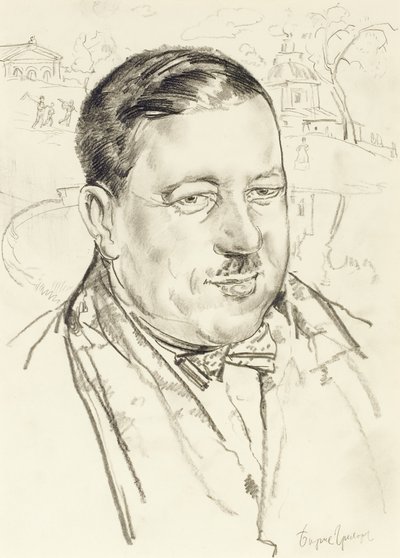 Portræt af kunstneren Ilya Mashkov af Boris Dmitrievich Grigoriev
